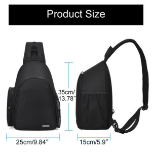 CADeN D17-1 Camera Backpack/Messenger Bag - Black - Image 4