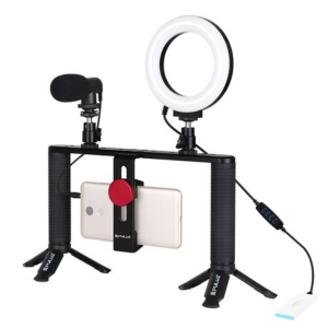 PULUZ Vlogging Smartphone Video Rig Kit with Ring Light - Image 3