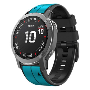 LOBO 26mm Dual-Tone Silicone Watch Strap for Garmin - Image 16
