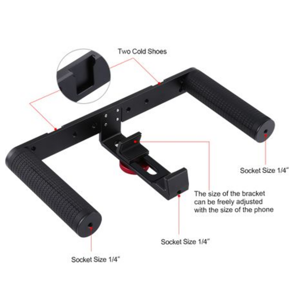 PULUZ Vlogging Smartphone Video Rig Kit with Ring Light