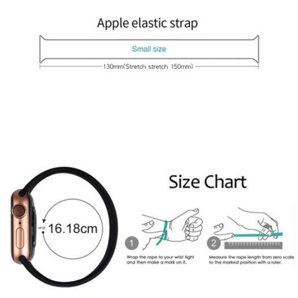 5by5 Solo Loop Strap / Band for Apple Watch 42/44mm (Small) - Navy
