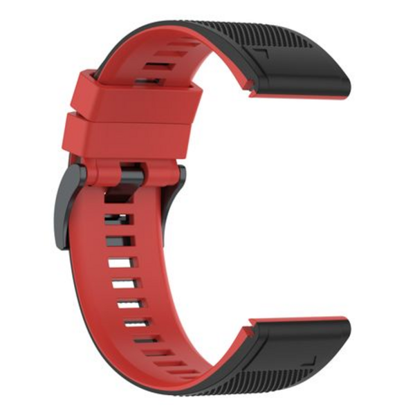 LOBO 26mm Two-Tone Silicone Watch Strap For Garmin