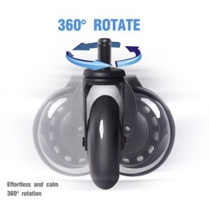 2 Sets - Office Chair Castor Wheels with Integrated Metal Bearing Cover - Image 2