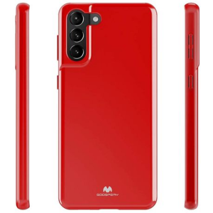 GOOSPERY Pearl Jelly Cover for Samsung S21 PLUS 6.7" - Red - Image 4