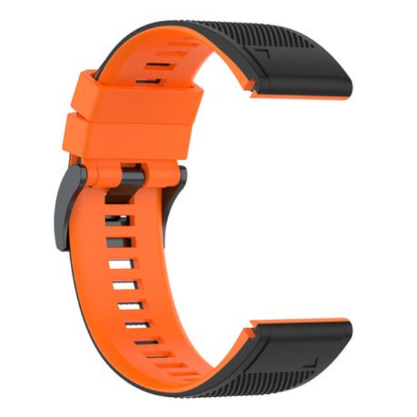LOBO 26mm Two-Tone Silicone Watch Strap For Garmin