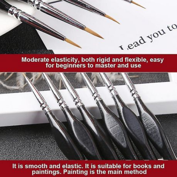 10 Piece Fine Detail Paint Brush Set