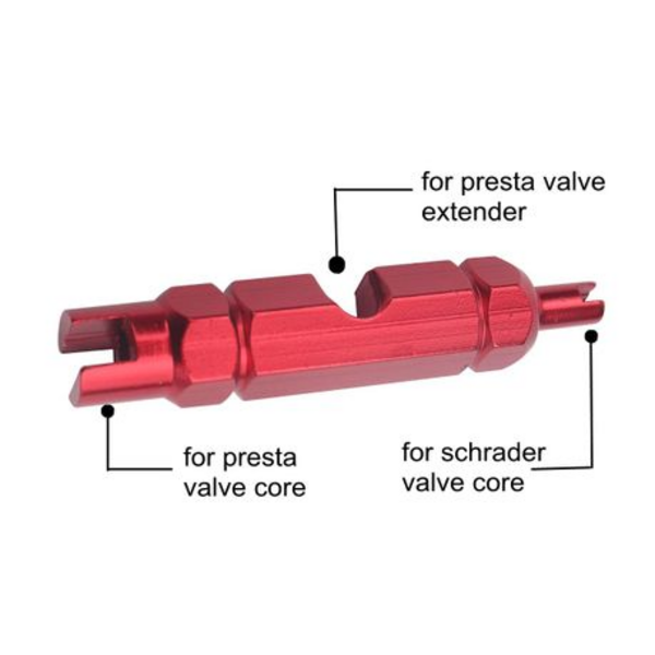 T4U Tubeless Valve Set with Tools and 4 Cores (40mm)