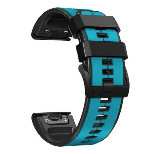 LOBO 26mm Dual-Tone Silicone Watch Strap for Garmin