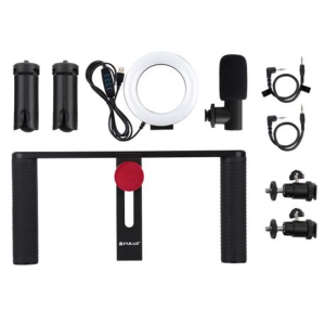 PULUZ Vlogging Smartphone Video Rig Kit with Ring Light