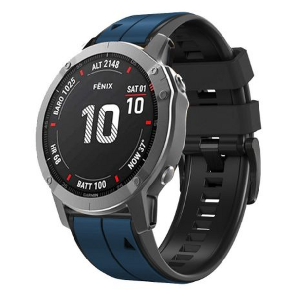 LOBO 26mm Dual-Tone Silicone Watch Strap for Garmin