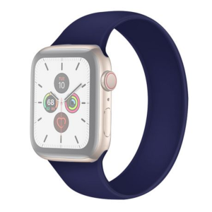 5by5 Solo Loop Strap / Band for Apple Watch 42/44mm (Small) - Navy - Image 1