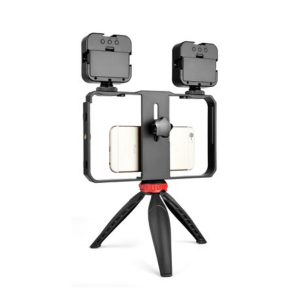 YELANGU Phone Vlogging Kit with Tripod Grip (Double Light) - Image 2