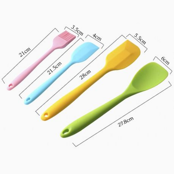 10 Piece Silicone Kitchen Utensil Set - Multi-Coloured