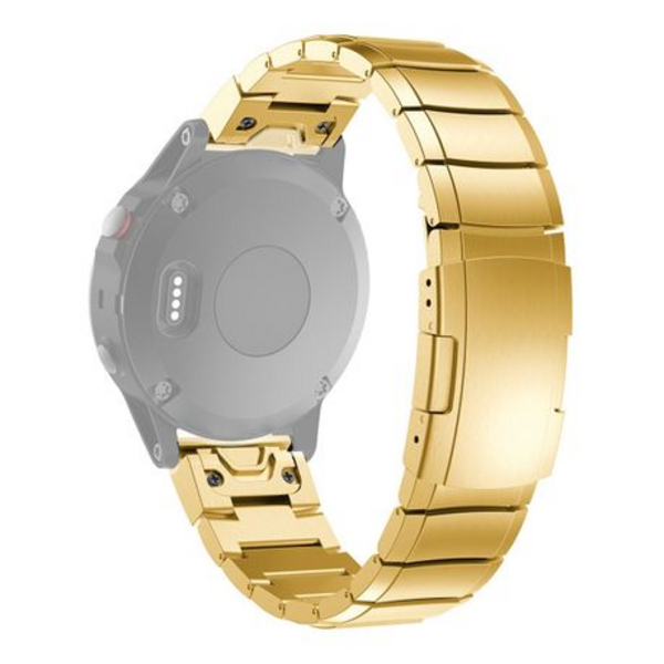 5by5 Stainless Steel Quick Release Strap for Garmin 20mm - Gold