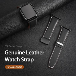 Dux Ducis Genuine Leather Strap compatible with Apple Watch 38/40/41mm - Black - Image 3