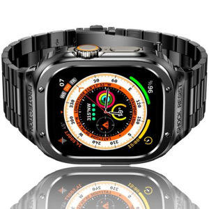 LOBO Stainless Steel Case with Integrated Straps for Apple Watch Ultra 49mm - Image 3