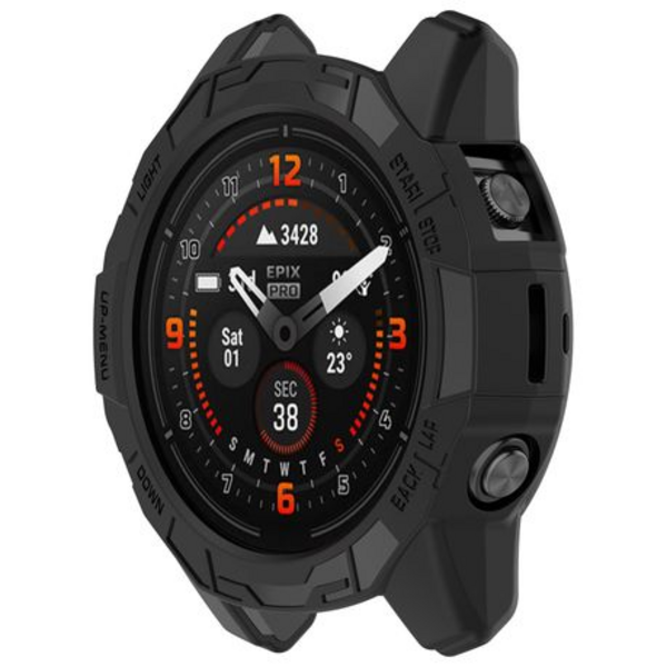 TPU Protective Cover for Garmin Epix Pro 51mm / Fenix 7X / 7X Pro (Black)