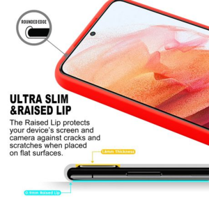 Goospery Silicone Cover for Samsung Galaxy S22 PLUS 6.6" - Red - Image 2