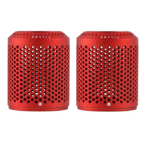 Outer Filter Covers for Dyson HD01/HD03/HD08 Hair Dryers - 2 - Red