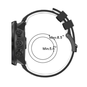 24mm Silicone Strap for Suunto 9 Baro (Quick Release) - Grey - Image 3