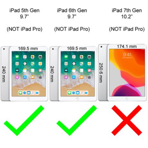 T4U Shockproof Kids Cover for iPad 9.7 inch with Stand