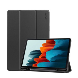 ENKAY PU Leather Flip Cover with S-Pen Slot for Samsung Tab S8/S7 11 inch.