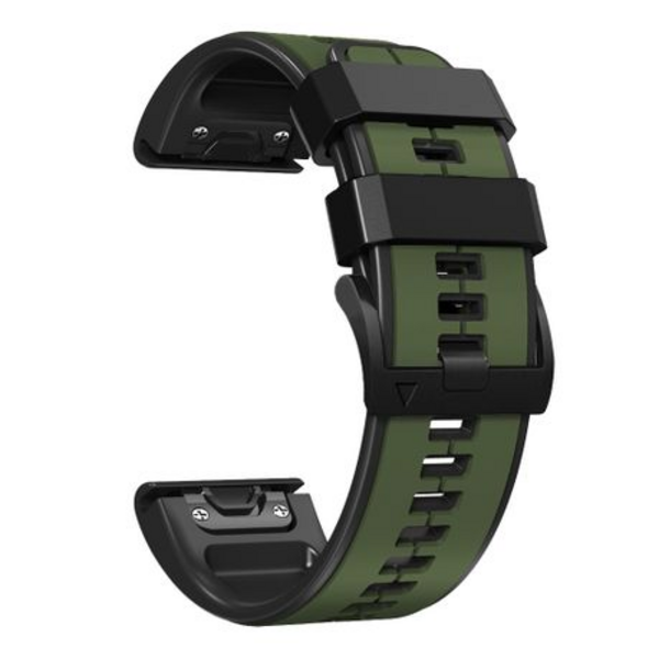 LOBO 26mm Dual-Tone Silicone Watch Strap for Garmin