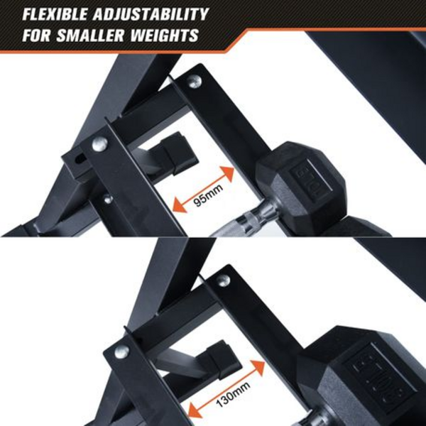 3 Tier Dumbbell Rack (95cm W x 92cm H)