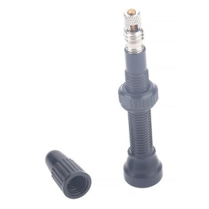 2x T4U Tubeless Valves with Valve Core Tool (40mm) - Black - Image 2