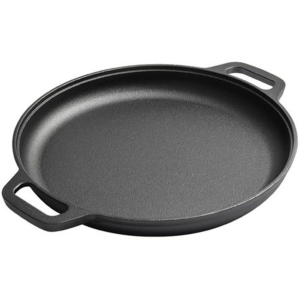 Heavyweight Cast Iron Round Griddle Skillet Pan - Image 2