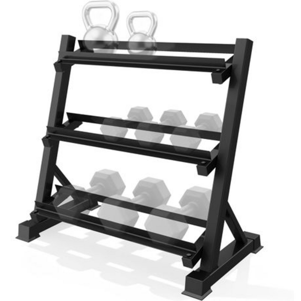 3 Tier Dumbbell Rack (95cm W x 92cm H)