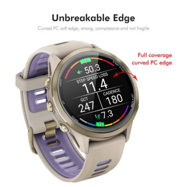 2 PCS WILK Screen Protectors with 3D Edge for Garmin Forerunner 570 47mm