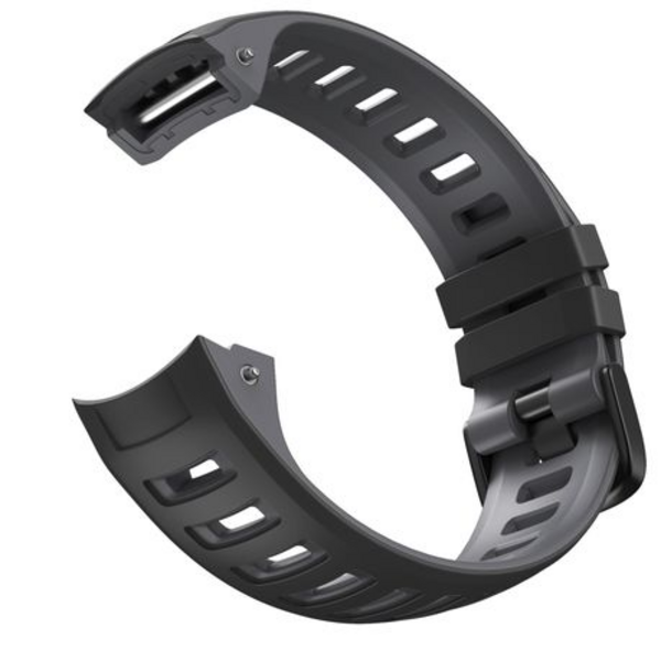 5by5 Two-Tone Silicone Strap Garmin Instinct - Grey & Black