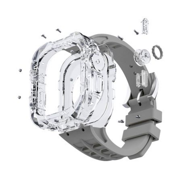 LOBO Clear Armour Case with Integrated Straps for Apple Watch Ultra 49mm