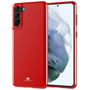 GOOSPERY Pearl Jelly Cover for Samsung S21 PLUS 6.7" - Red - Image 2