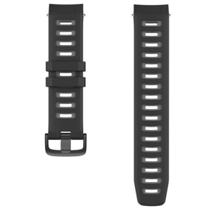 5by5 Two-Tone Silicone Strap Garmin Instinct - Grey & Black - Image 4
