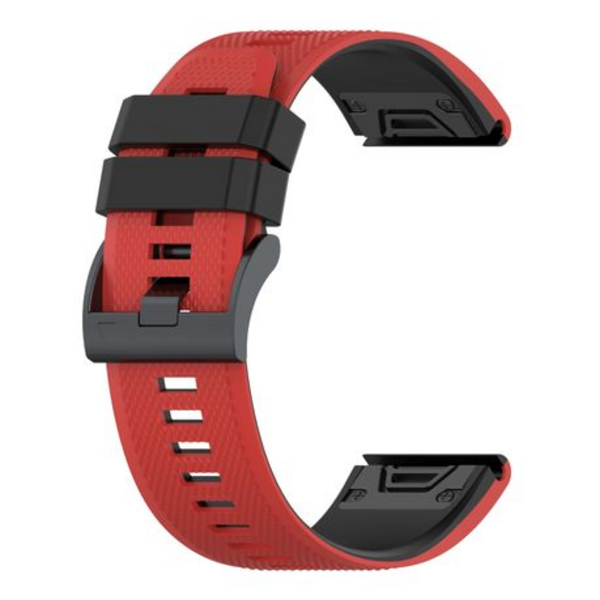 LOBO 26mm Two-Tone Silicone Watch Strap For Garmin