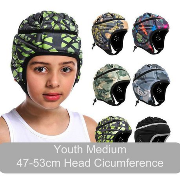 Junior Rugby Head Guard/Scrum Cap - Youth M 47-53cm Head Circumference