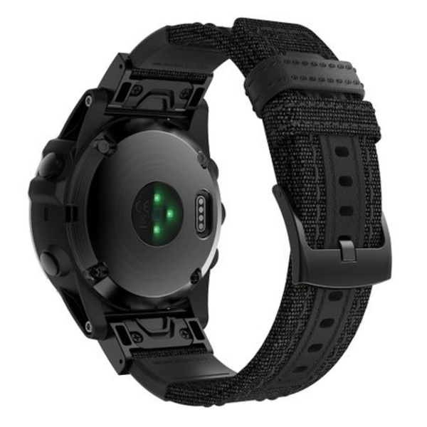 5by5 Canvas & Leather Strap for Garmin Fenix 6X / Fenix 5X