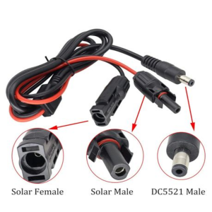 MC4 to DC5521 Solar Panel Adapter Cable with 5 Tips - 1.5m - Image 4