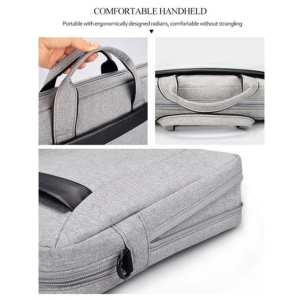 Dj06 Series 14.1 Inch Multi-Functional Laptop Bag - Midnight Black - Grey - Image 4