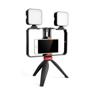 YELANGU Phone Vlogging Kit with Tripod Grip (Double Light) - Image 5
