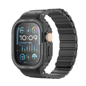DUX DUCIS Magnetic Apple Watch Ultra Strap One-piece (OA Series ) 49MM - Black - Image 1