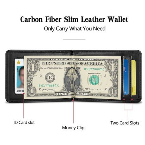 New-Bring RFID Blocking Minimalist Wallet