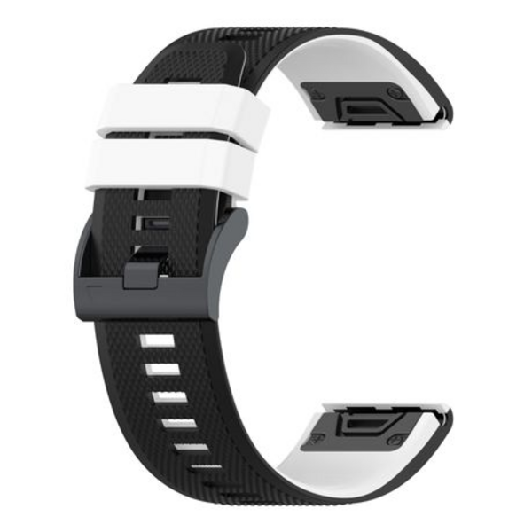 LOBO 26mm Two-Tone Silicone Watch Strap For Garmin