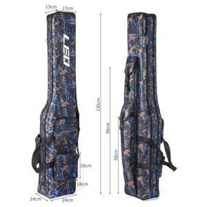 LEO Heavy-Duty Waterproof Fishing Rod Bag with Large Capacity Storage - Image 8