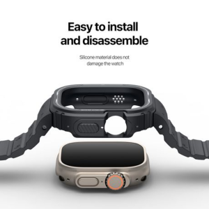 DUX DUCIS Magnetic Apple Watch Ultra Strap One-piece (OA Series ) 49MM - Black - Image 7