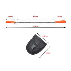 Survival Pocket Hand Chainsaw with Pouch. - Image 3