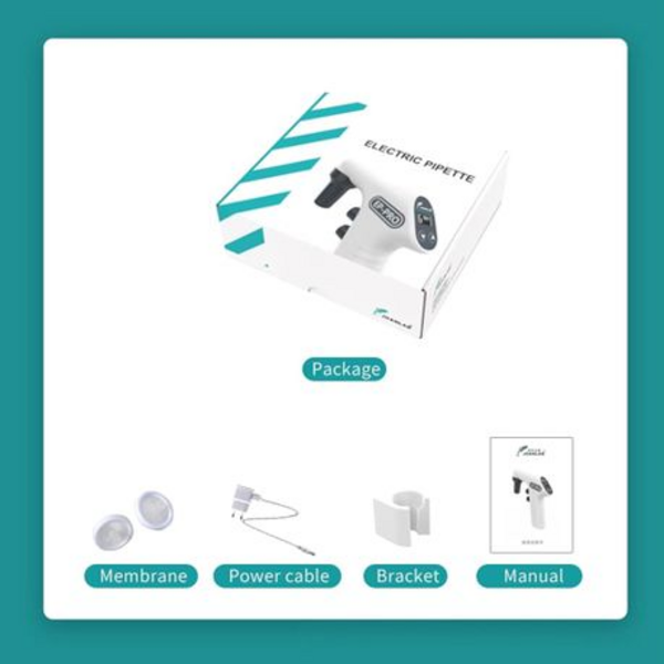 Joanlab EP-100Pro Electric Pipette Filler (0.1-100ml) - Adjustable Speed