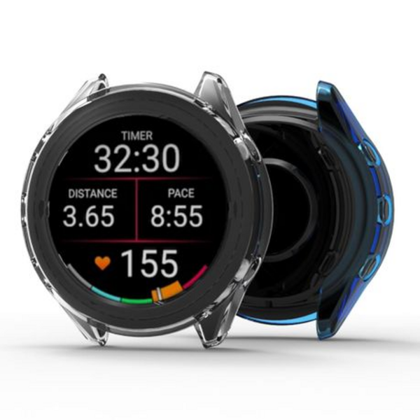 LOBO TPU Protective Bumper for Garmin Forerunner 570 47mm - Transparent